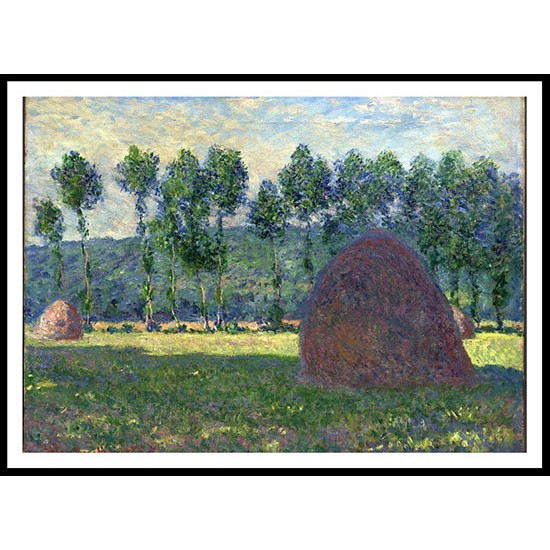 Haystack at Giverny 1885, A New Print Of a Painting By Adolphe Monet