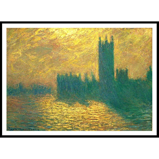 Houses of Parliament 1904, A New Print Of a Painting By Adolphe Monet