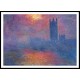 Houses of Parliament London Sun Breaking Through 1904, A New Print Of a Painting By Adolphe Monet