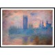 Houses of Parliament Westminster 1900 01, A New Print Of a Painting By Adolphe Monet