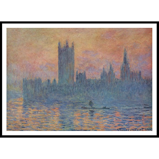 Houses of Parliament in Winter 1903, A New Print Of a Painting By Adolphe Monet