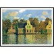 Houses on the Zaan River at Zaandam 1871, A New Print Of a Painting By Adolphe Monet