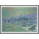 Ice Floes on Siene 1880, A New Print Of a Painting By Adolphe Monet