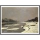 Ice Floes on the Seine at Bougival 1867 68, A New Print Of a Painting By Adolphe Monet