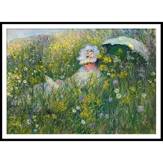 In the Meadow 1876, A New Print Of a Painting By Adolphe Monet