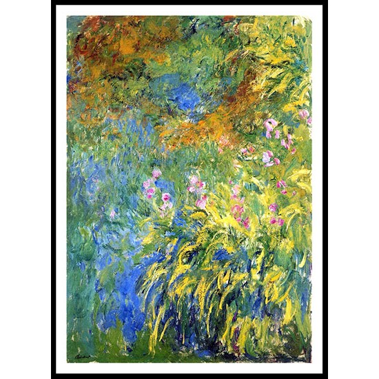 Irises 3 1914 17, A New Print Of a Painting By Adolphe Monet