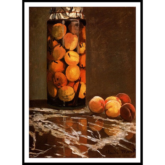 Jar Of Peaches, A New Print Of a Painting By Adolphe Monet