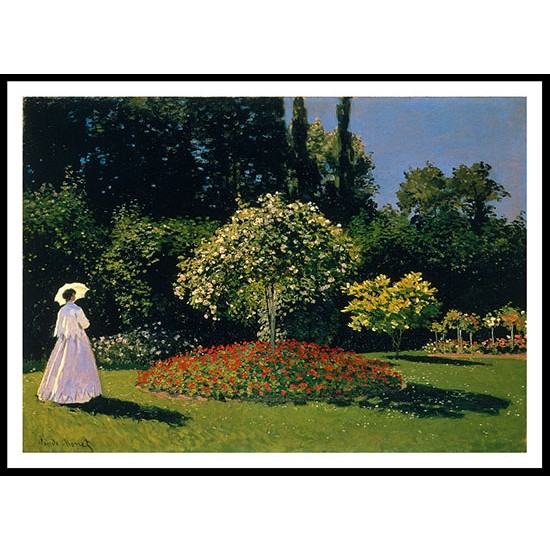 Jeanne Marguerite Lecadre in the Garden 1866, A New Print Of a Painting By Adolphe Monet