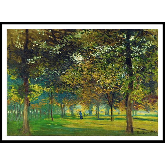 LAllee du Champ de Foire a Argenteuil 1874, A New Print Of a Painting By Adolphe Monet