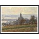 LEglise de Vetheuil 1881, A New Print Of a Painting By Adolphe Monet