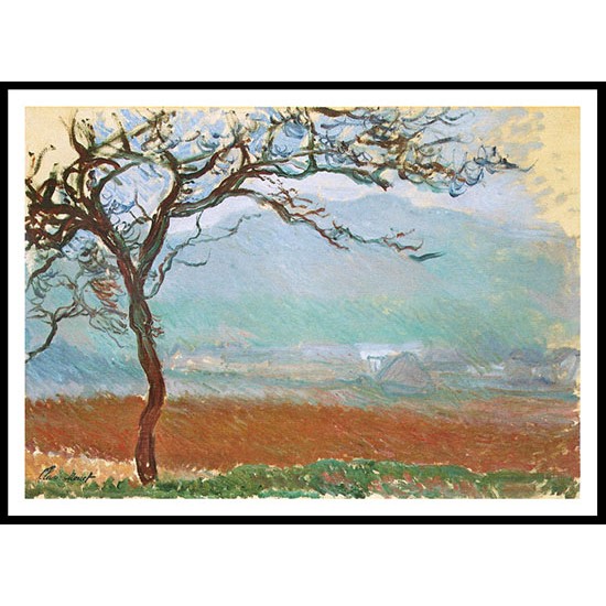 Landscape at Giverny 1887, A New Print Of a Painting By Adolphe Monet