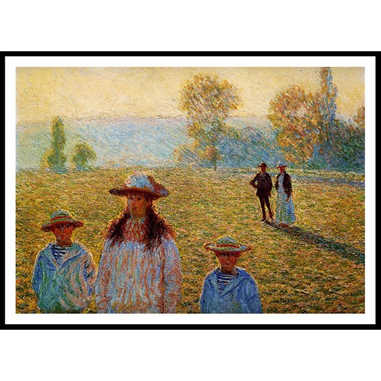 Landscape at Giverny, A New Print Of a Painting By Adolphe Monet