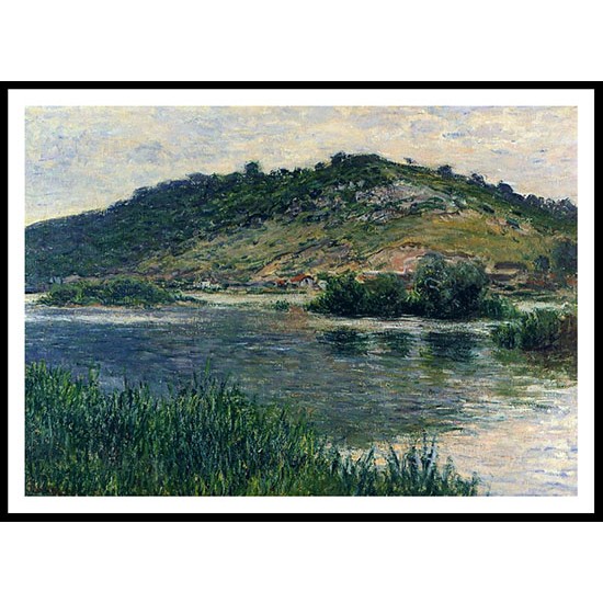 Landscape at Port Villez 1883, A New Print Of a Painting By Adolphe Monet