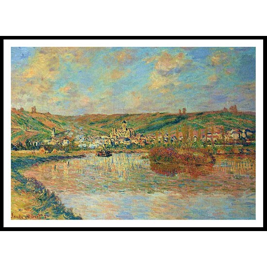 Late Afternoon in Vetheuil 1880, A New Print Of a Painting By Adolphe Monet