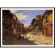 Le Rue de La Bavolle at Honfleur 2 1864, A New Print Of a Painting By Adolphe Monet