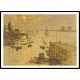 Le bassin dArgenteuil vu depuis le pont 1874, A New Print Of a Painting By Adolphe Monet