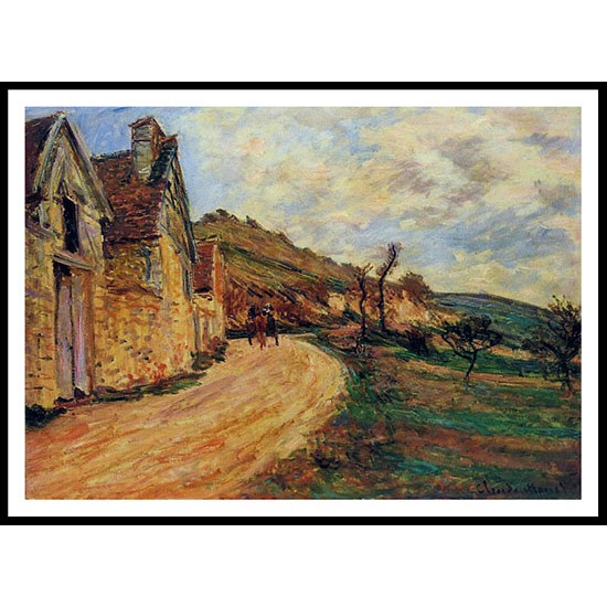 Les Roches at Falaise near Giverny 1885, A New Print Of a Painting By Adolphe Monet