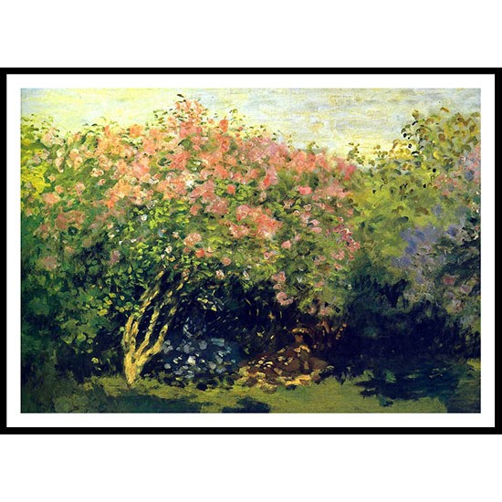 Lilacs in the Sun 1872, A New Print Of a Painting By Adolphe Monet