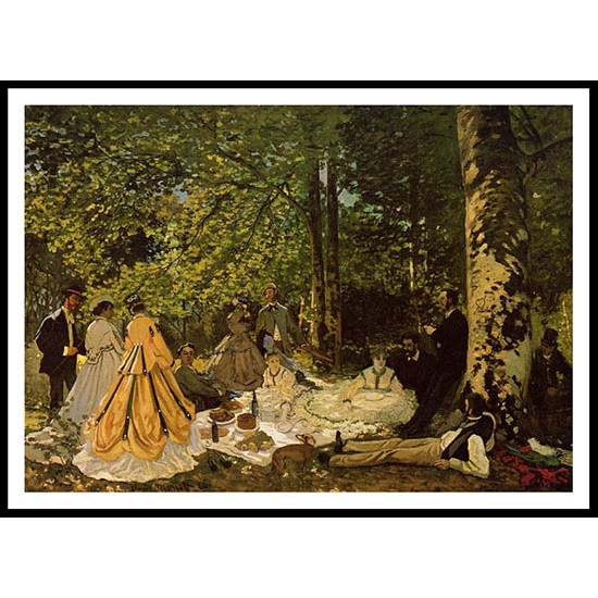 Luncheon on the Grass 1865, A New Print Of a Painting By Adolphe Monet