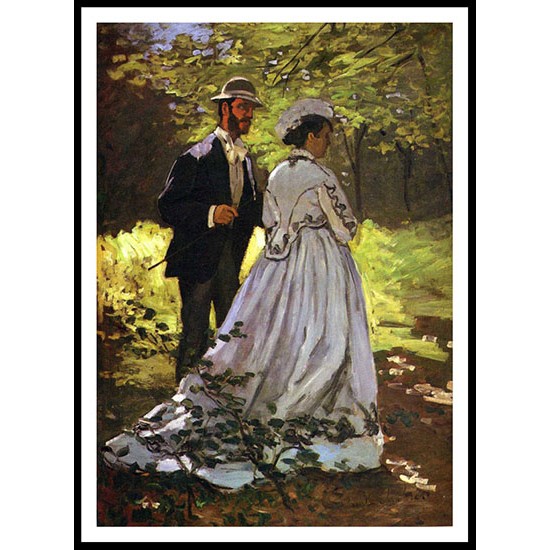 Luncheon on the Grass study, A New Print Of a Painting By Adolphe Monet