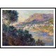 Monte Carlo Seen from Roquebrune 1884, A New Print Of a Painting By Adolphe Monet