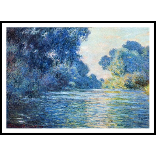 Morning on the Seine at Giverny 02 1897, A New Print Of a Painting By Adolphe Monet