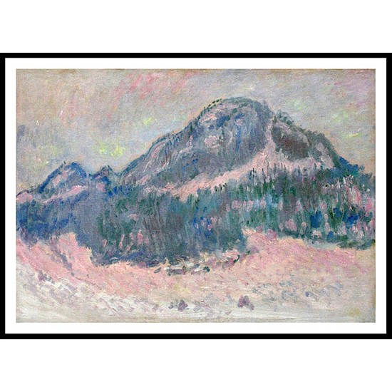 Mount Kolsaas Rose Reflection 1895, A New Print Of a Painting By Adolphe Monet