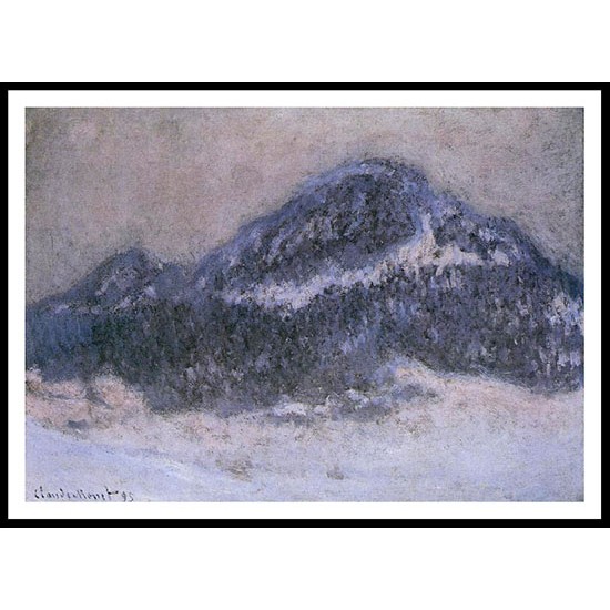 Mount Kolsaas in Misty Weather 1895, A New Print Of a Painting By Adolphe Monet