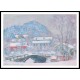 Norway Sandviken Village in the Snow 1895, A New Print Of a Painting By Adolphe Monet