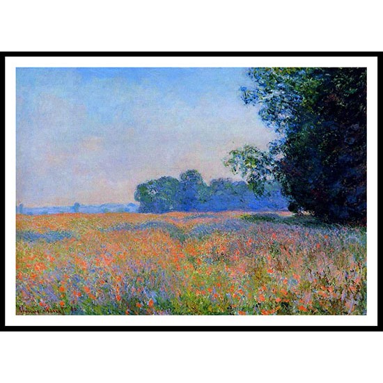 Oat Field 1890, A New Print Of a Painting By Adolphe Monet