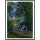 Parc Monceau 3 1878, A New Print Of a Painting By Adolphe Monet