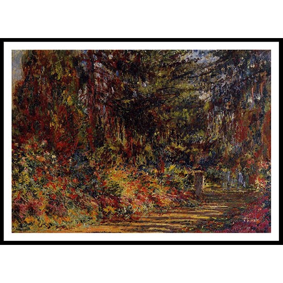 Path at Giverny 1902 03, A New Print Of a Painting By Adolphe Monet