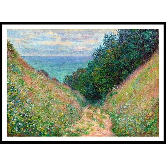 Path at La Cavee Pourville 1882, A New Print Of a Painting By Adolphe Monet