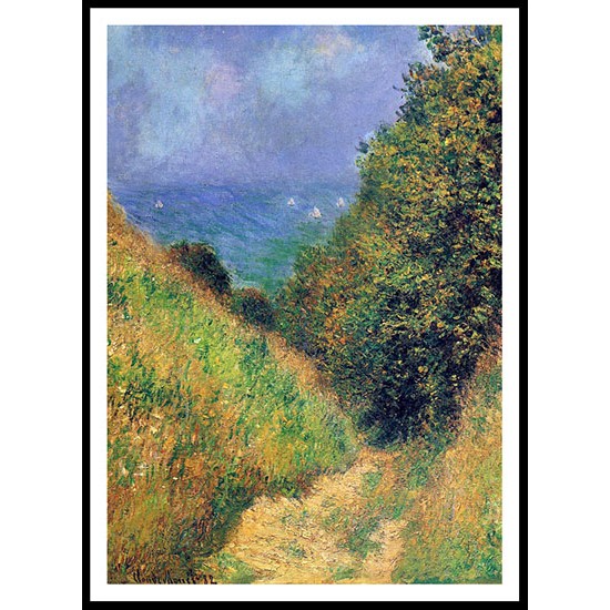 Path at Pourville 02 1882, A New Print Of a Painting By Adolphe Monet