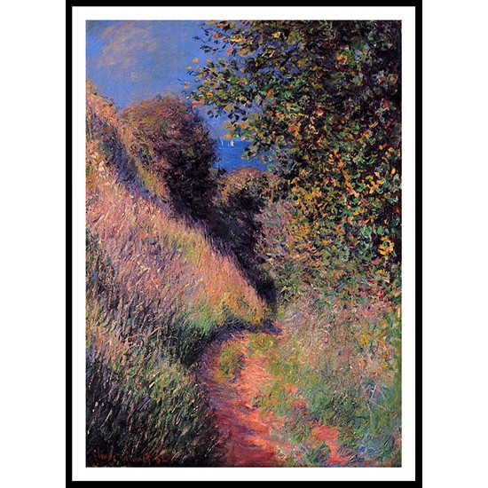 Path at Pourville 1882, A New Print Of a Painting By Adolphe Monet