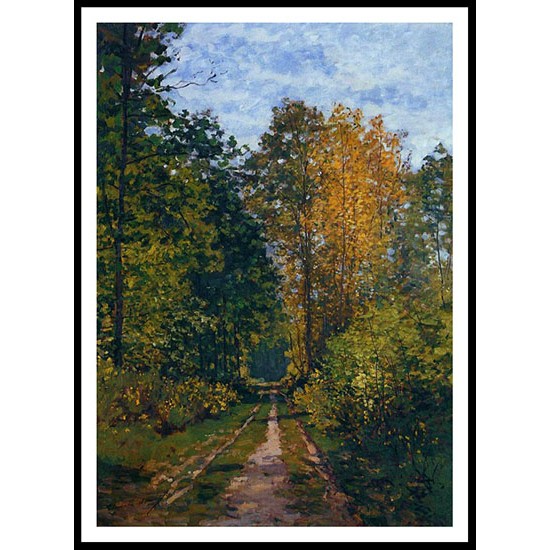 Path in the Forest 1865, A New Print Of a Painting By Adolphe Monet