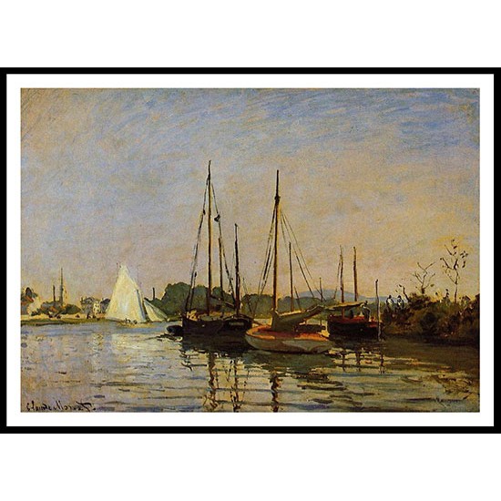 Pleasure Boats 1872, A New Print Of a Painting By Adolphe Monet