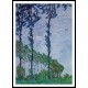 Poplars Wind Effect 1891, A New Print Of a Painting By Adolphe Monet