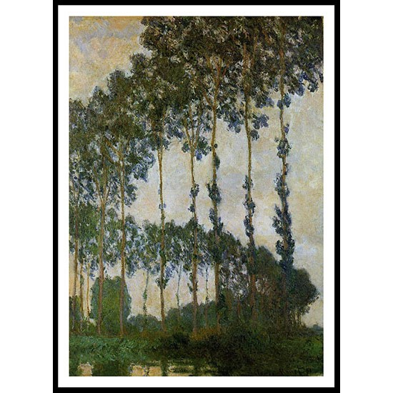 Poplars near Giverny 1891, A New Print Of a Painting By Adolphe Monet