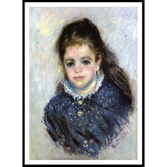 Portrait of Jeanne Serveau 1880, A New Print Of a Painting By Adolphe Monet