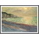 Pourville Sunset 1882, A New Print Of a Painting By Adolphe Monet