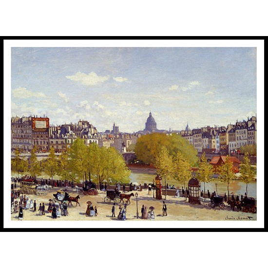 Quai du Louvre 1867, A New Print Of a Painting By Adolphe Monet