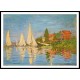 Regatta at Argenteuil 1872, A New Print Of a Painting By Adolphe Monet