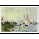 Regatta at Argenteuil 1874, A New Print Of a Painting By Adolphe Monet