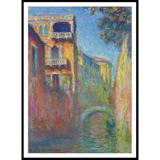 Rio della Salute 01 1908, A New Print Of a Painting By Adolphe Monet