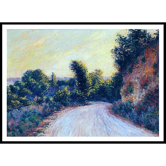 Road near Giverny 1885, A New Print Of a Painting By Adolphe Monet