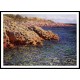 Rocks on the Mediterranean Coast 1888, A New Print Of a Painting By Adolphe Monet