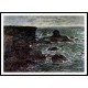 Rocky Coast and the Lion Rock Belle Ile 1886, A New Print Of a Painting By Adolphe Monet