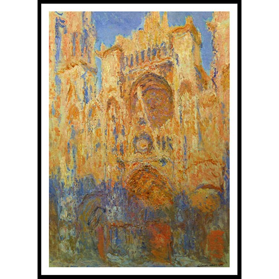 Rouen Cathedral 1892 93, A New Print Of a Painting By Adolphe Monet