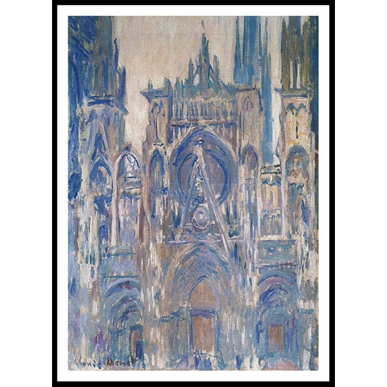 Rouen Cathedral Study of the Portal 1892, A New Print Of a Painting By Adolphe Monet